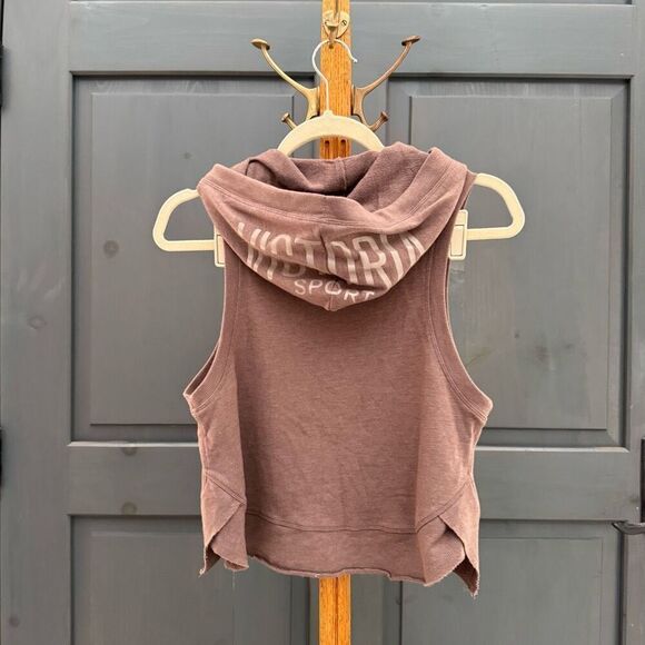Victoria’s Secret Sport (XS) Mauve Sleeveless Hoodie Muscle Tank - Picture 3 of 10